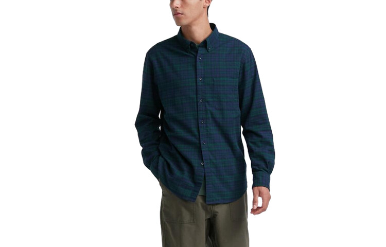 

Рубашка мужская Uniqlo, бордовый