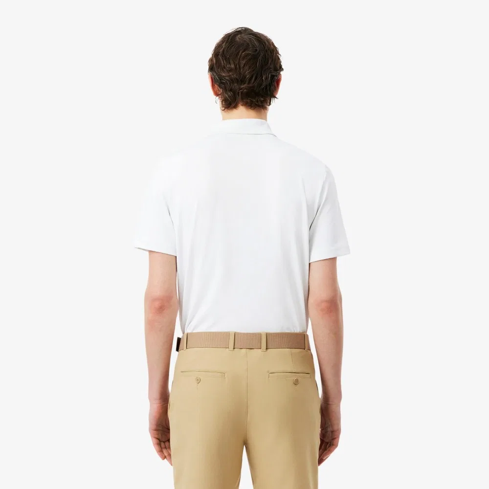 Футболка-поло Lacoste Golf Performance Basic мужская, с коротким рукавом, белый — фото 3