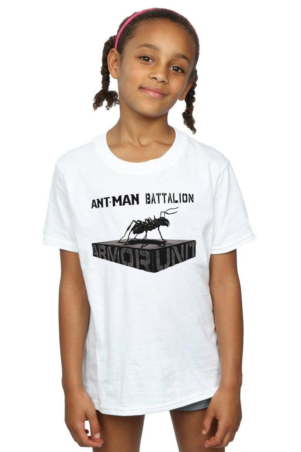 

Хлопковая футболка Ant-Man Batallion Marvel, белый