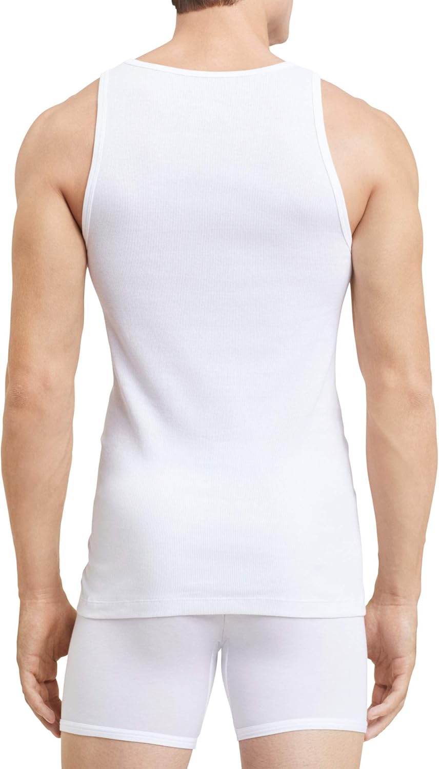 Комплект из 5 мужских маек Calvin Klein Cotton Classics, 5 Classic White — фото 3