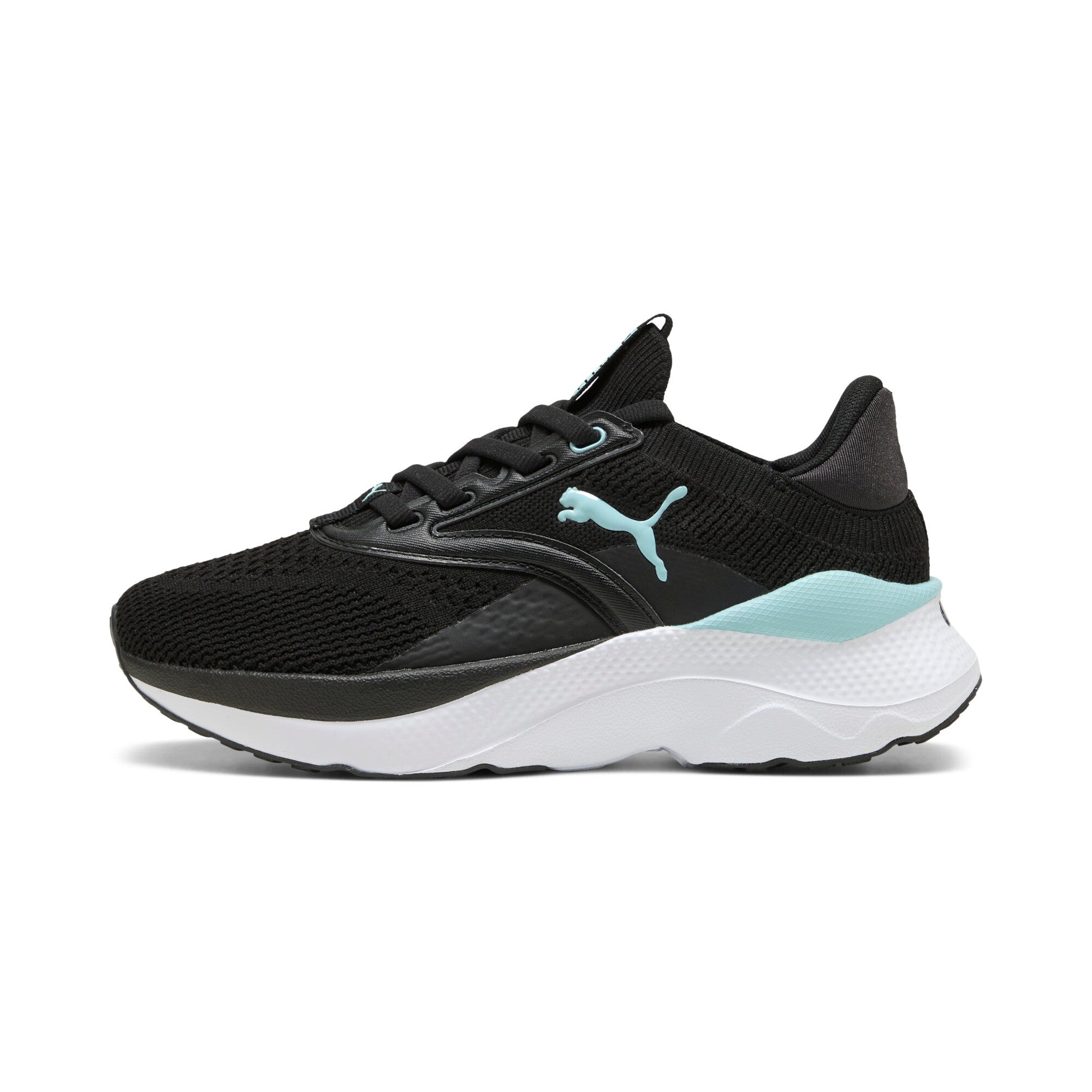 

Кроссовки для бега PUMA для девочек SOFTRIDE Mayve, цвет black/safe lake/white
