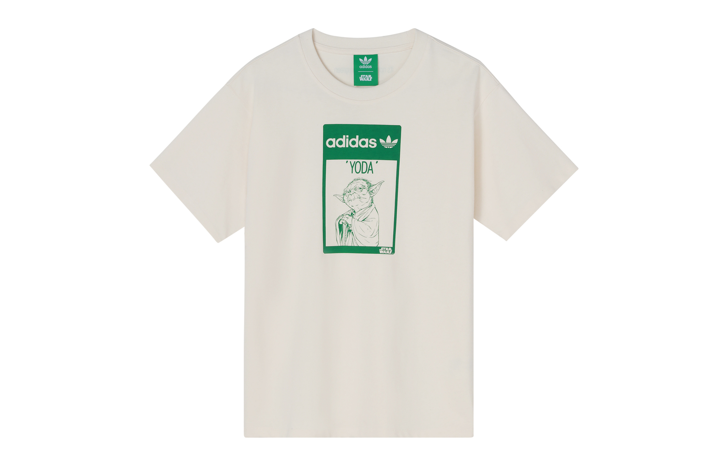Футболка с рукавом дроп-шоулдер унисекс цвета экрю Adidas Originals — фото 2