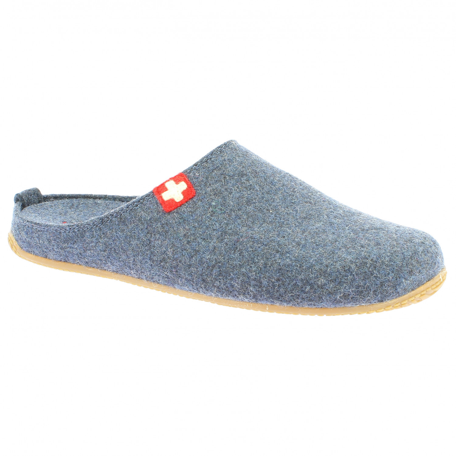 

Тапочки Living Kitzbühel Filzpantoffel Schweizer Kreuz No. 3886, цвет Midnight Navy