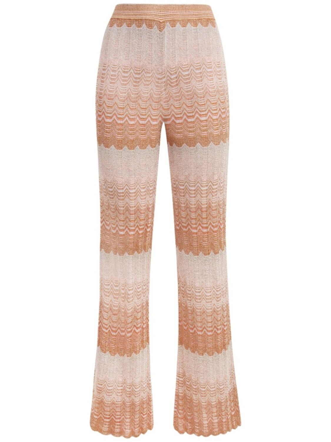 

Missoni брюки-клеш с шевронным узором, оранжевый