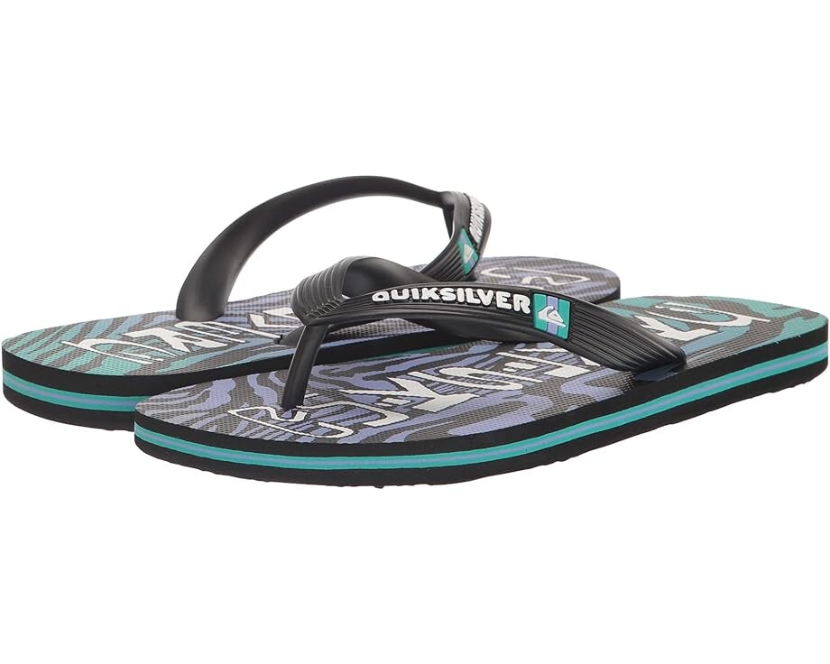 

Сандалии Quiksilver Molokai Art, цвет Black/Blue/Green