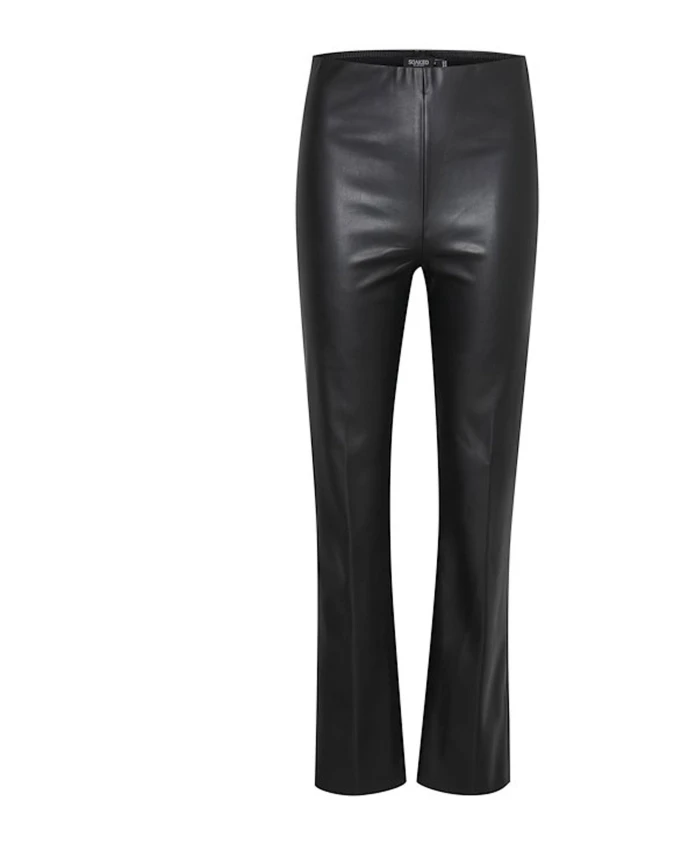 

Черные брюки прямого кроя со складками. Soaked In Luxury, черный