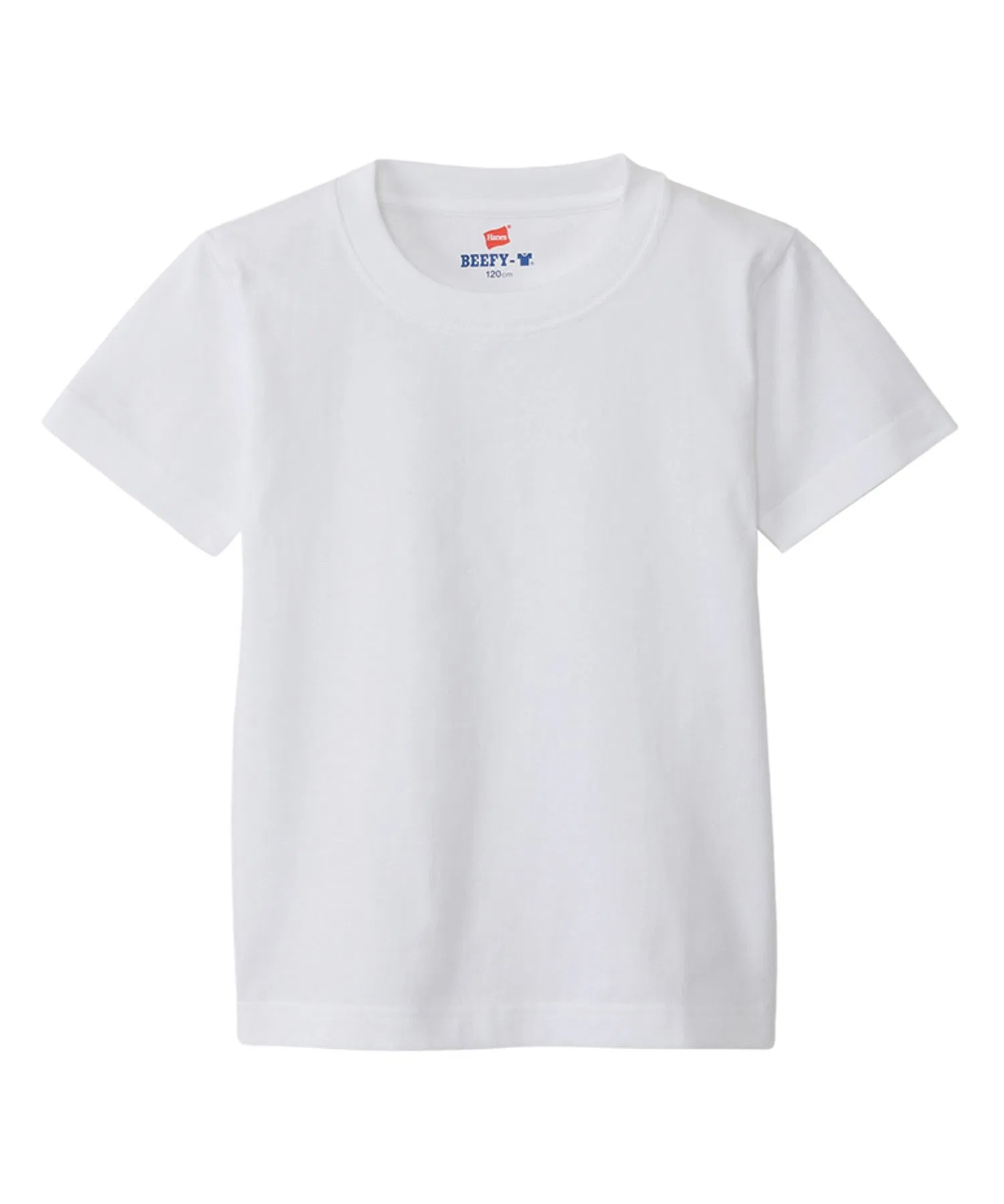 Детская футболка Hanes BEEFY-T из хлопка чёрного цвета — фото 2