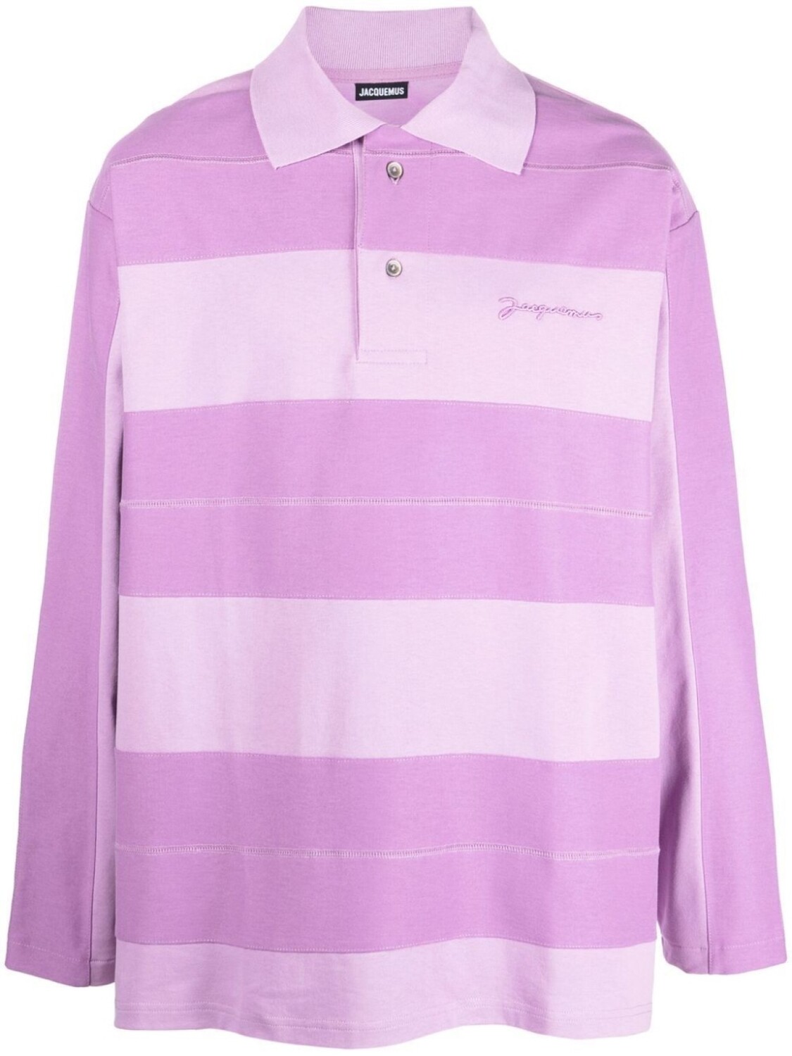 

Рубашка поло Le Polo Raye в полоску Jacquemus, фиолетовый