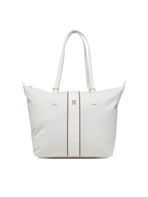 

Сумочка Poppy Tote Corp AW0AW17205 Tommy Hilfiger, экрю