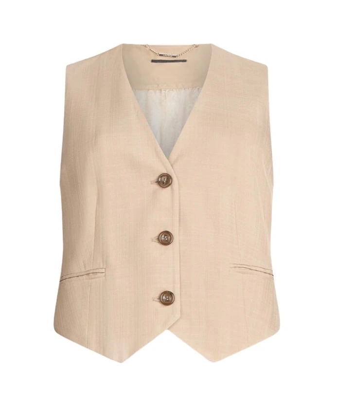 

Жилет с завязками на спине Liu Jo, бежевый