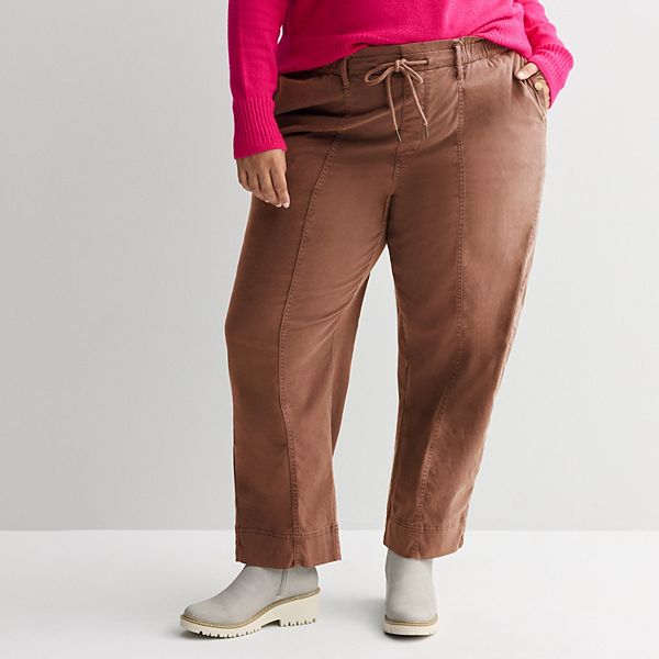 

Брюки с комфортной посадкой Plus size Sonoma Goods For Life, Scenic Mauve