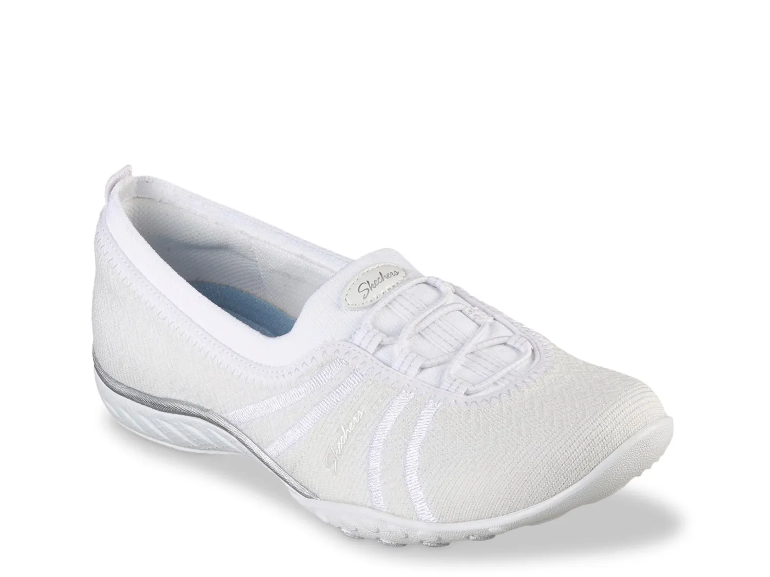 

Кроссовки Relaxed Fit Breathe Easy Slip-On Sneaker Skechers, белый