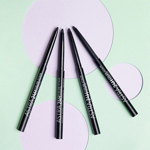 Автоматическая подводка для глаз ASTRA MAKEUP 24H Color Stain Pencil 01 Black — фото 3