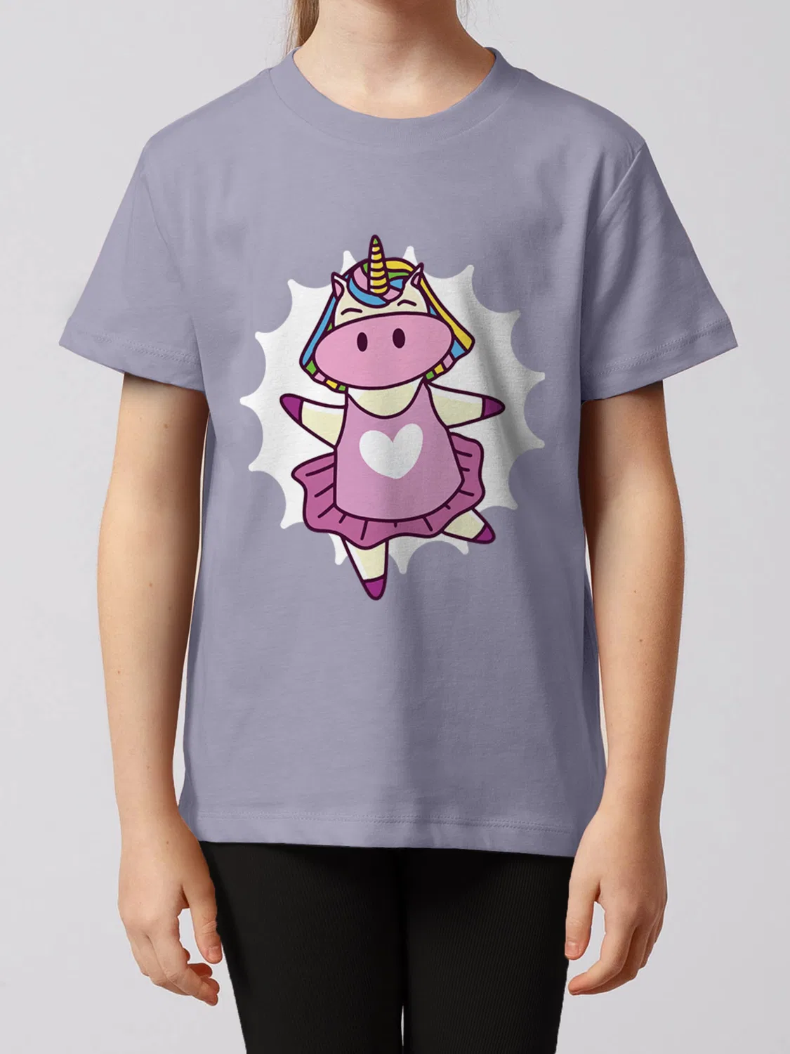 Футболка 'Ballett Unicorn' Watabout.Kids, Light Purple — фото 2
