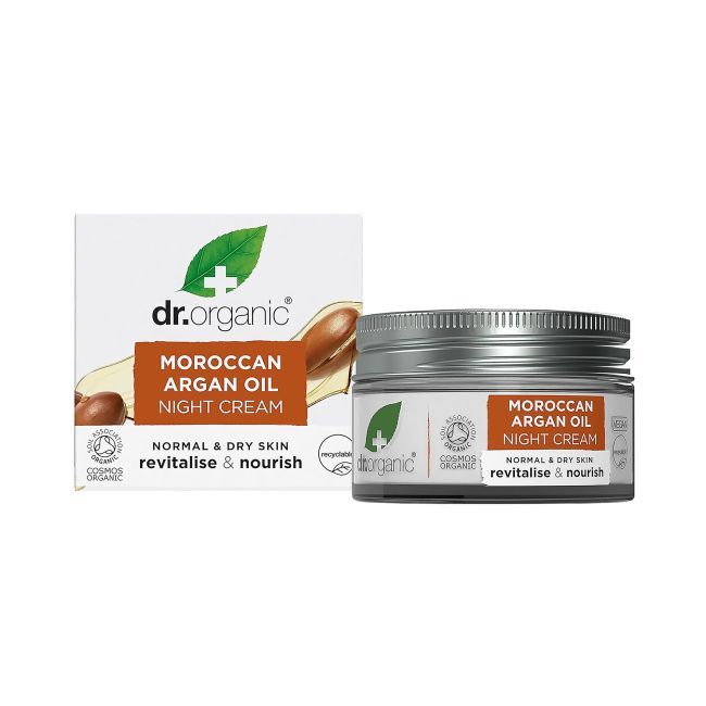 Крем для лица Dr. Organic — Ночной с маслом арганы от Moroccan, 50 мл — фото 2