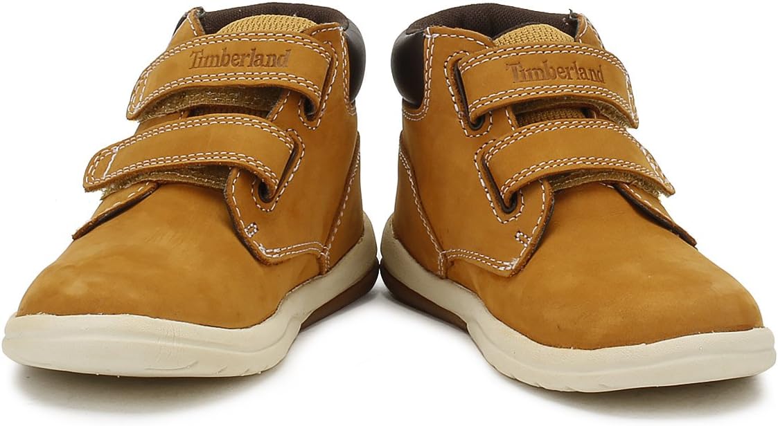 Ботинки Timberland Kids' Toddle Tracks на липучке для детей, Wheat Nubuck — фото 4