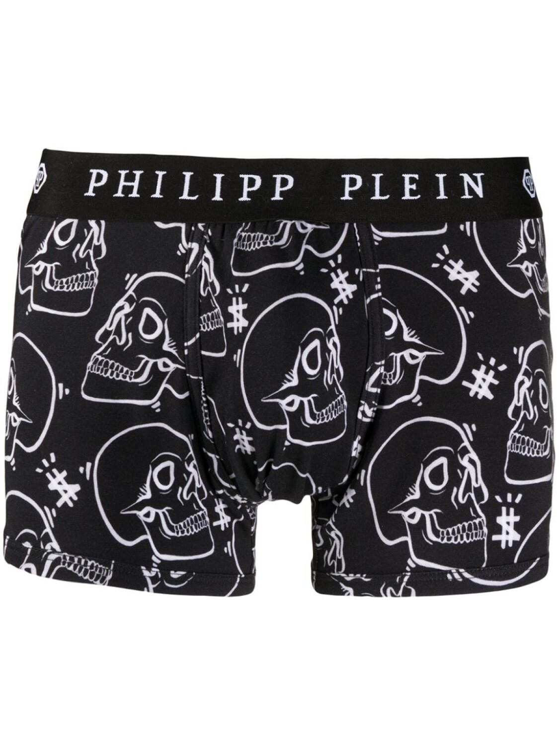 

Philipp Plein боксеры с принтом, черный