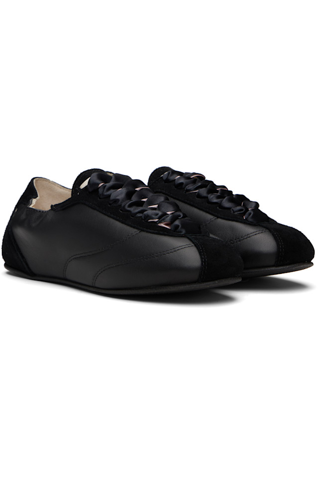 Шелковые теннисные кроссовки Repetto, черный — фото 4