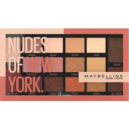 

Палитра теней для век Nudes, 16 оттенков, Maybelline New York