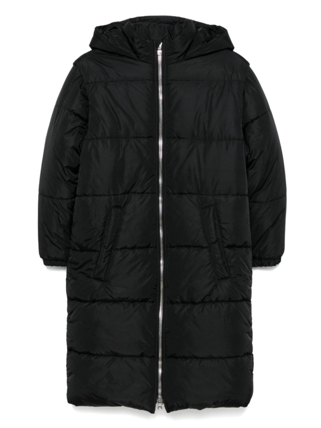 

Пальто со съемными рукавами Balmain Kids, черный