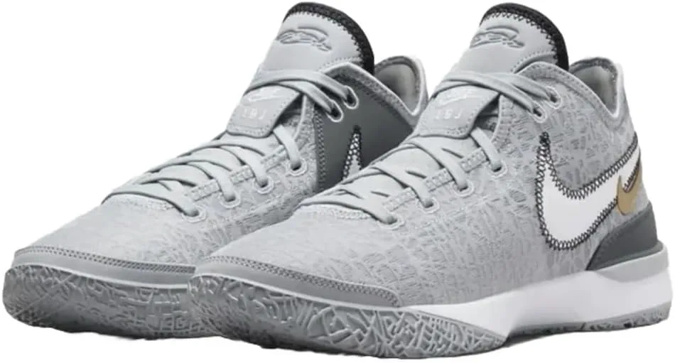 Мужские кроссовки Nike Zoom Lebron NXXT Gen, серый/белый/черный — фото 3