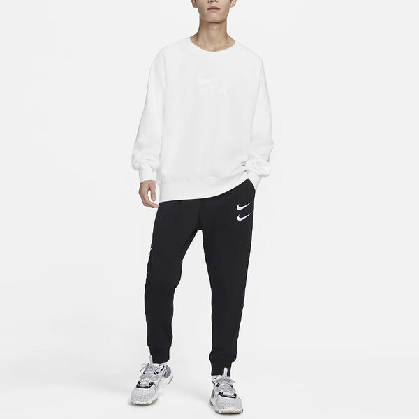 Толстовка Nike Sportswear Air French Terry Crew Sweatshirt 'White', белый — фото 3