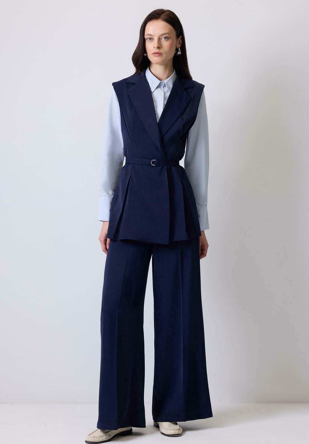 

Брюки SET - Waistcoat Touché Privé, темно-синий