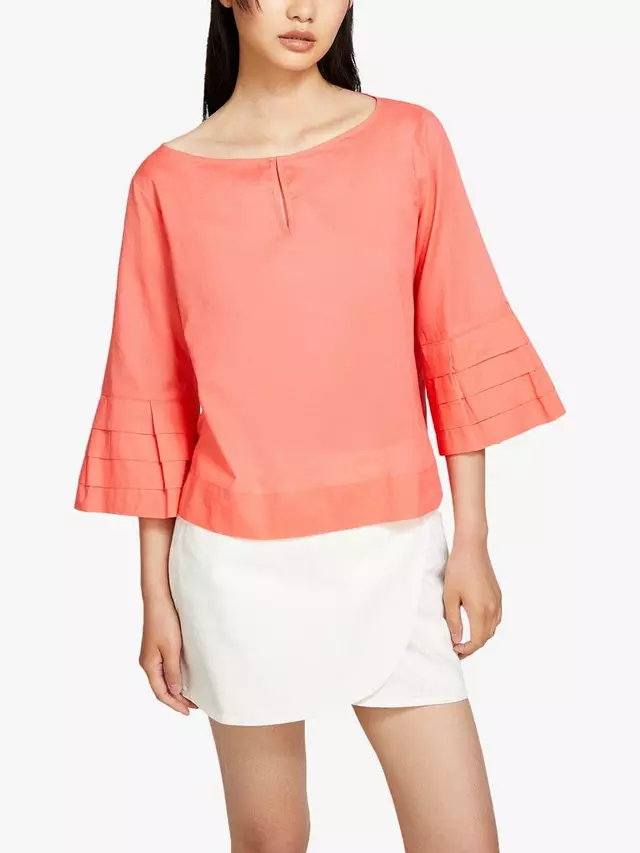 

Блуза SISLEY Cotton Kaftan, цвет coral