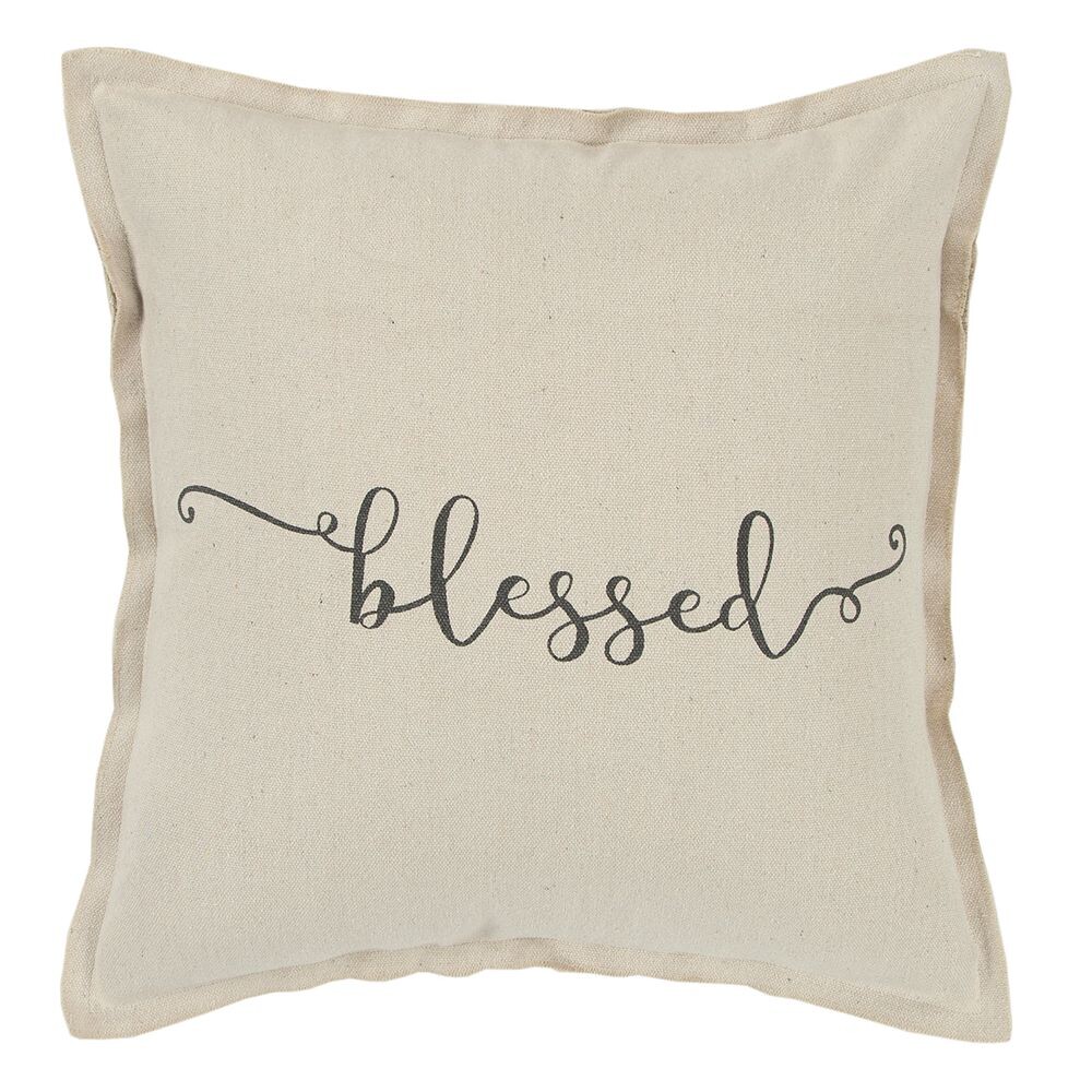 

Декоративная подушка Rizzy Home "Blessed", цвет Natural