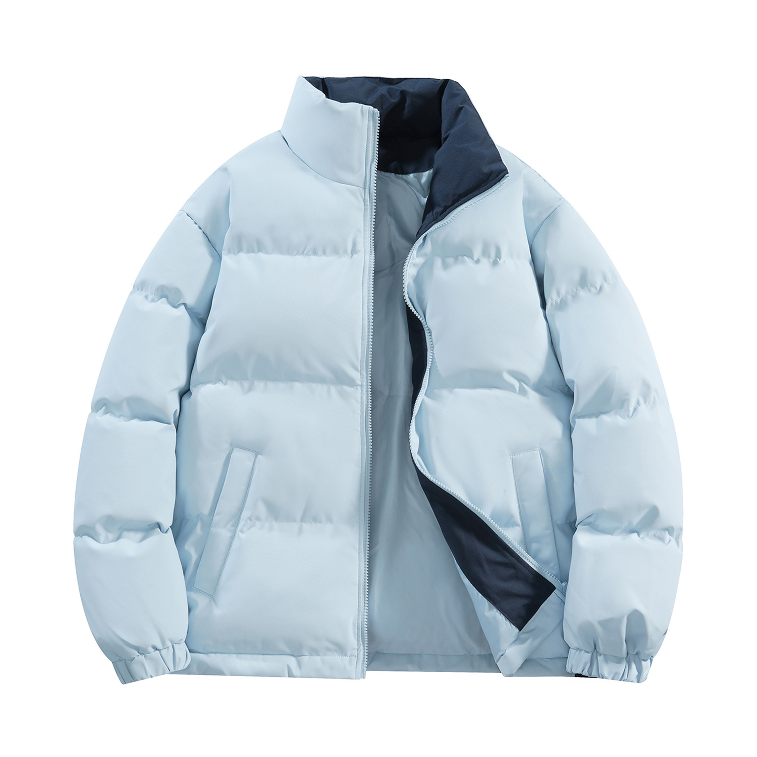 

YAYA Унисекс пуховик, Sky Blue/Dark Blue