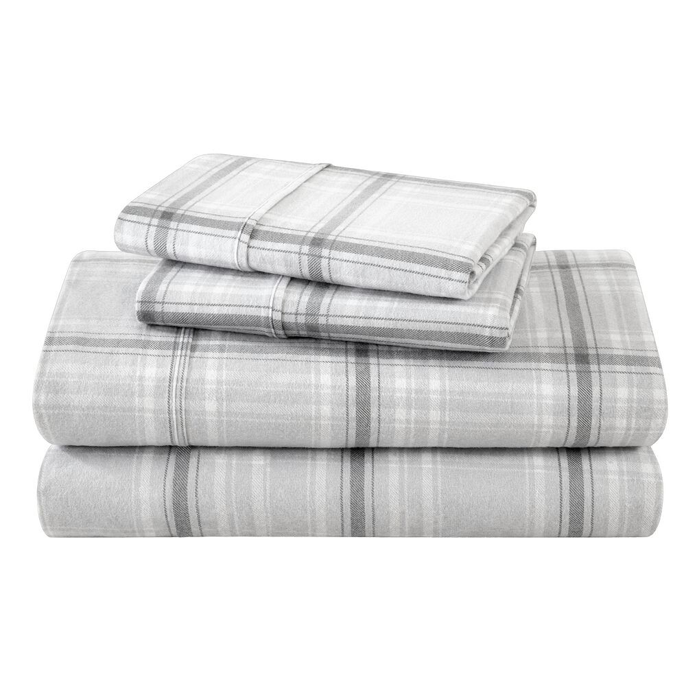 

Комплект простыней из хлопковой фланели в клетку Bare Home, цвет Tartan Plaid