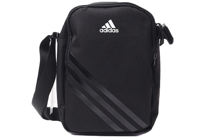 

Adidas Полиэстеровая сумка через плечо, наплечная сумка унисекс черная