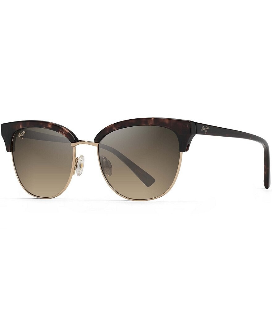 

Женские солнцезащитные очки «кошачий глаз» Maui Jim Lokelani 44 мм, коричневый