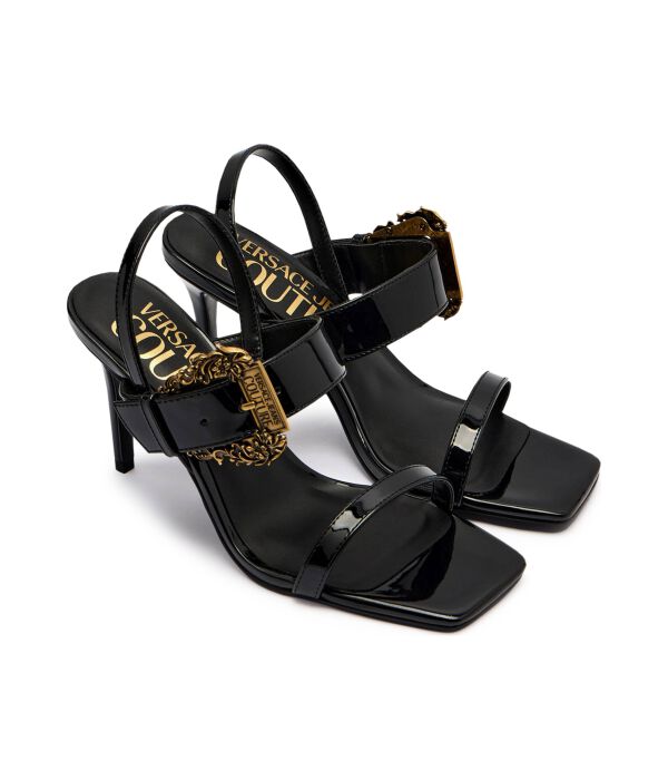Босоножки на высоком каблуке Fondo Emily Dis. S71 Versace Jeans Couture, черный — фото 3