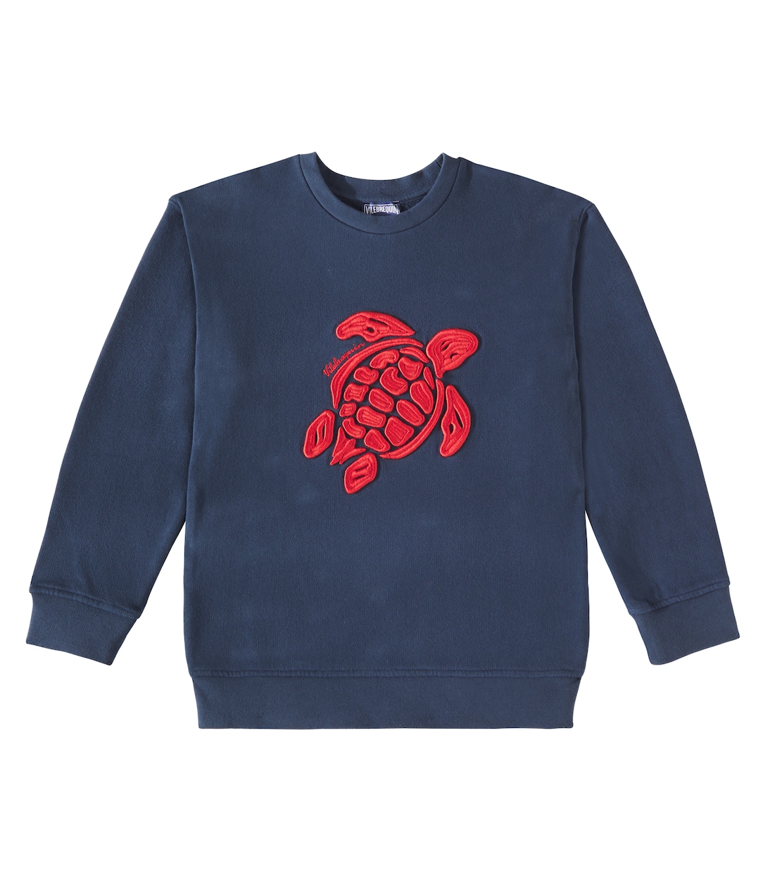 

Хлопковый джерси свитшот с логотипом Vilebrequin Kids, Bleu Marine