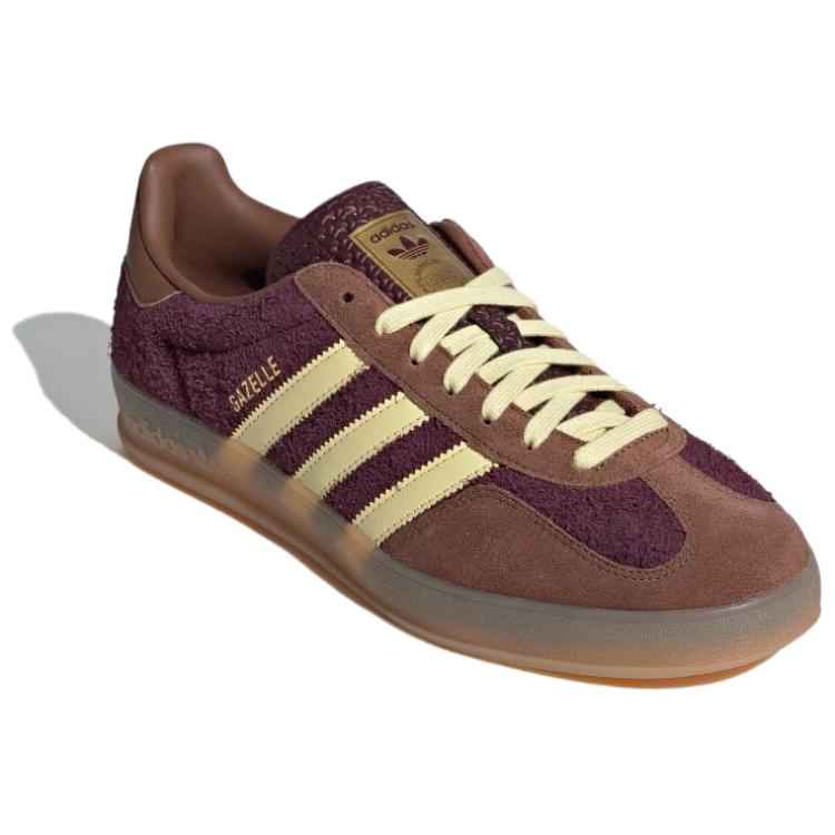 Adidas Gazelle Indoor Бордовый Почти Желтый Adidas Originals, Коричневый Желтый — фото 3