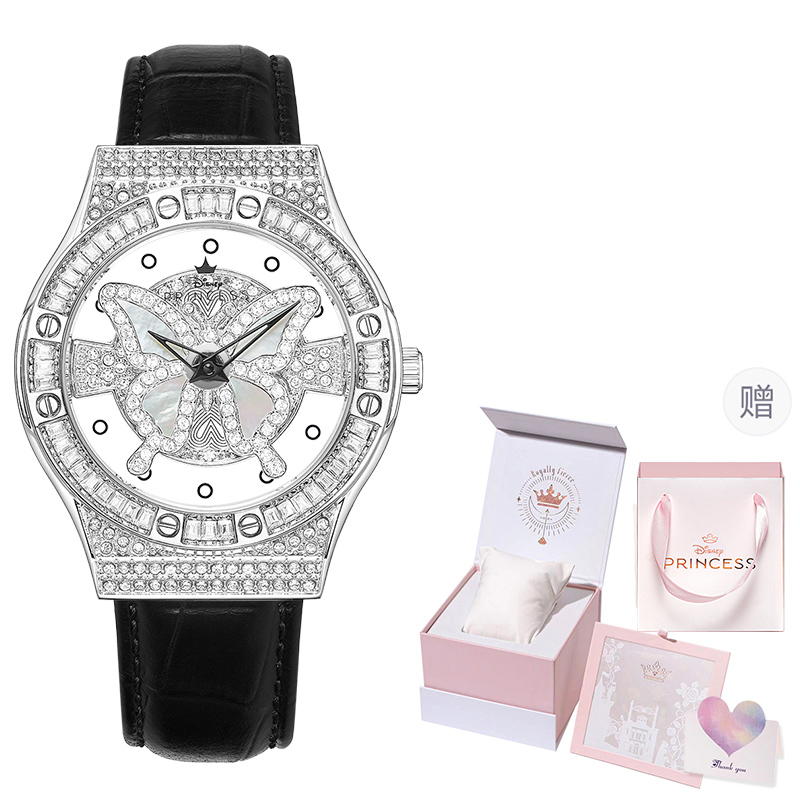 

Disney Часы Little Blessing Butterfly Quartz Movement Watch Women's Watch Cut Out Dial