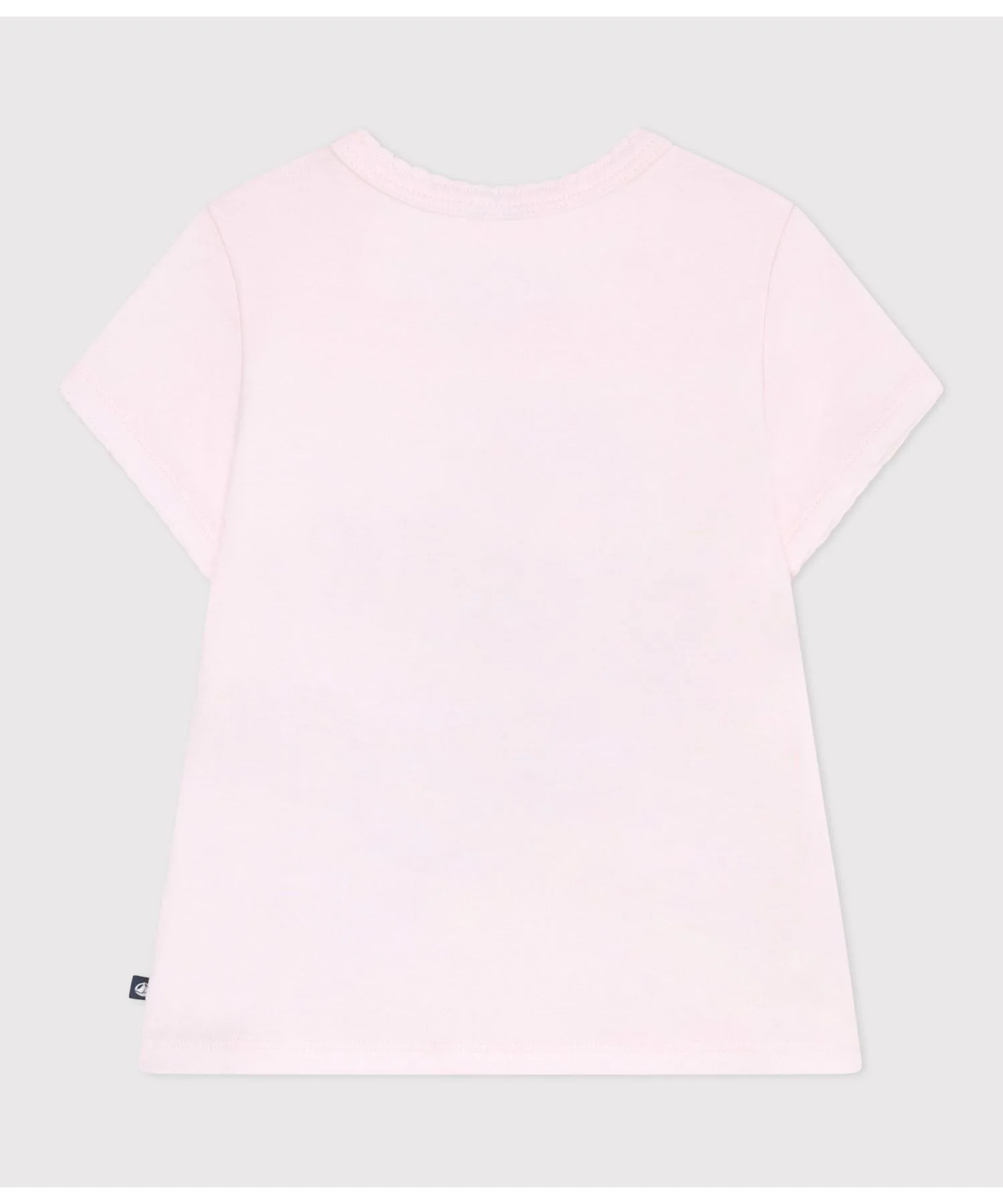 Детская футболка с цветочным принтом PETIT BATEAU светло-розовая — фото 2