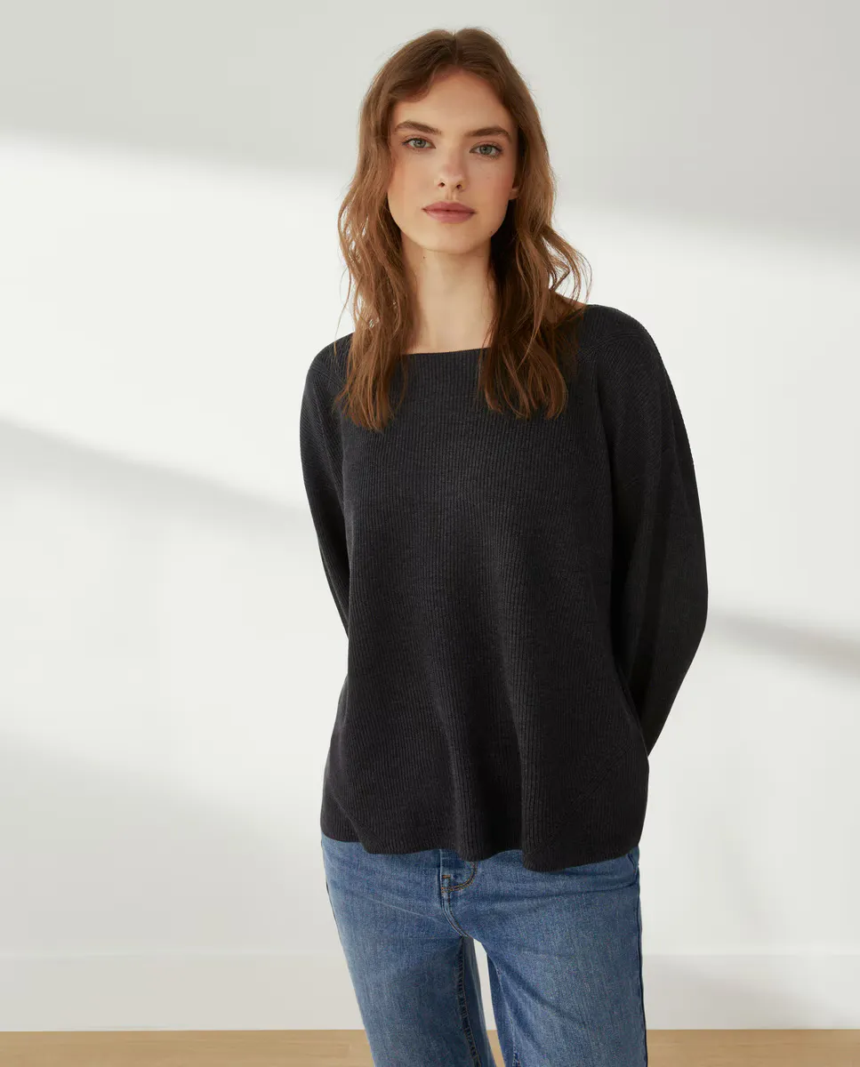 

Перламутровый кашемировый свитер Southern Cotton, черный