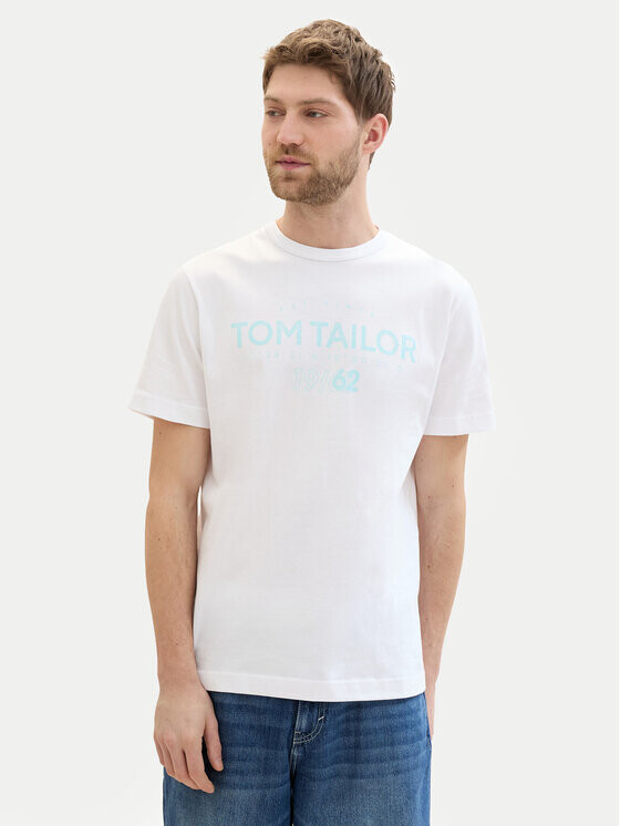 

Футболка стандартного кроя Tom Tailor, белый