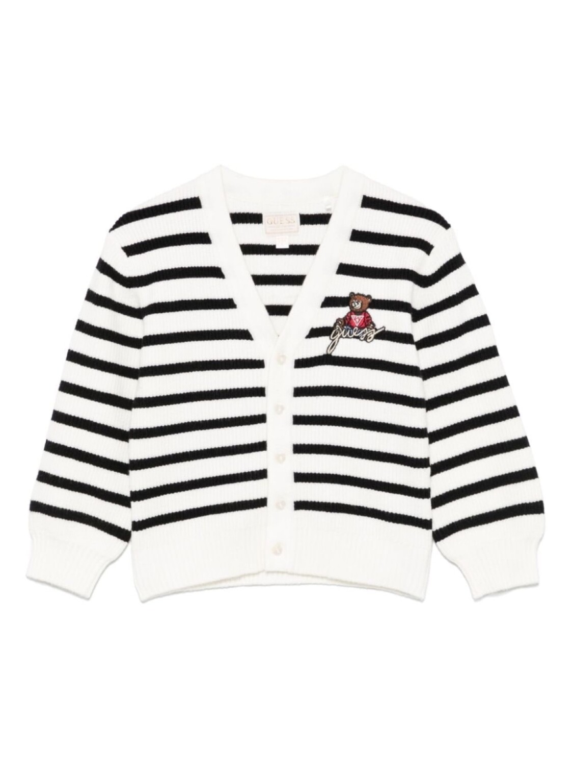 

Угадайте детский полосатый кардиган Guess Kids, белый