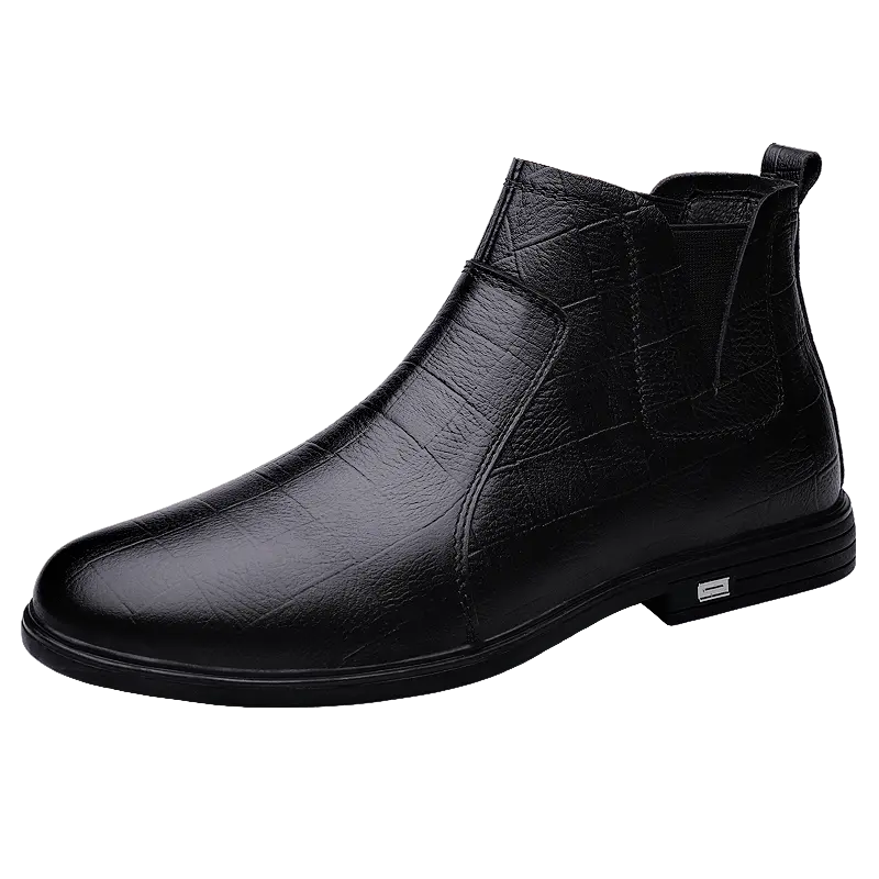 XIMO BULL Челси с коротким голенищем 3 см, черные, на флисовой подкладке, цвет Black Fleece-Lined — фото 3