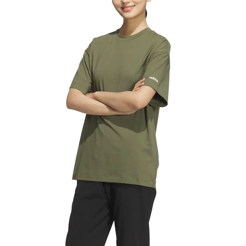 Футболка Rock Olive Green унисекс Adidas, Strata Olive Green — фото 3
