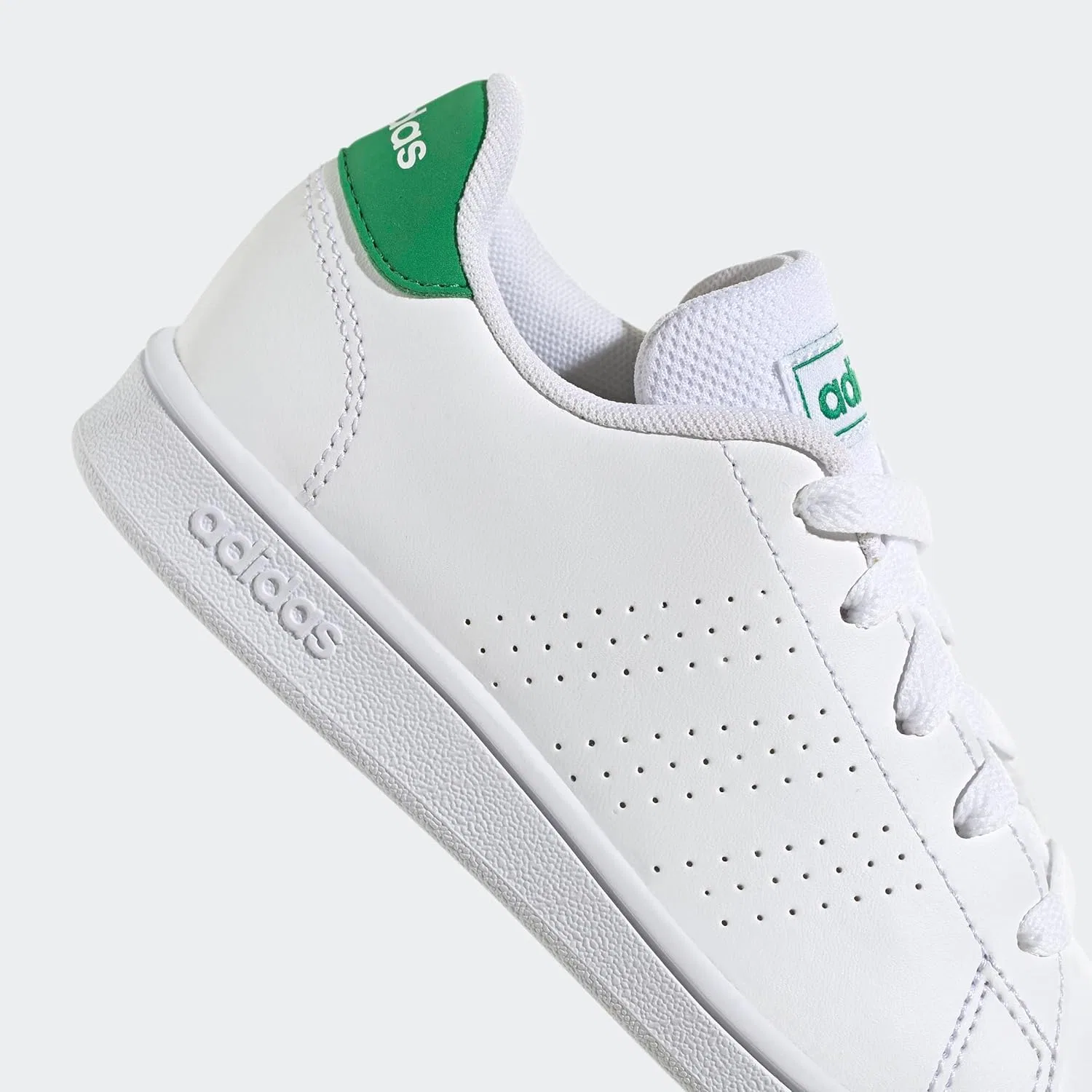 Кроссовки теннисные adidas, цвет Ftwr White/Green/Core Black — фото 3