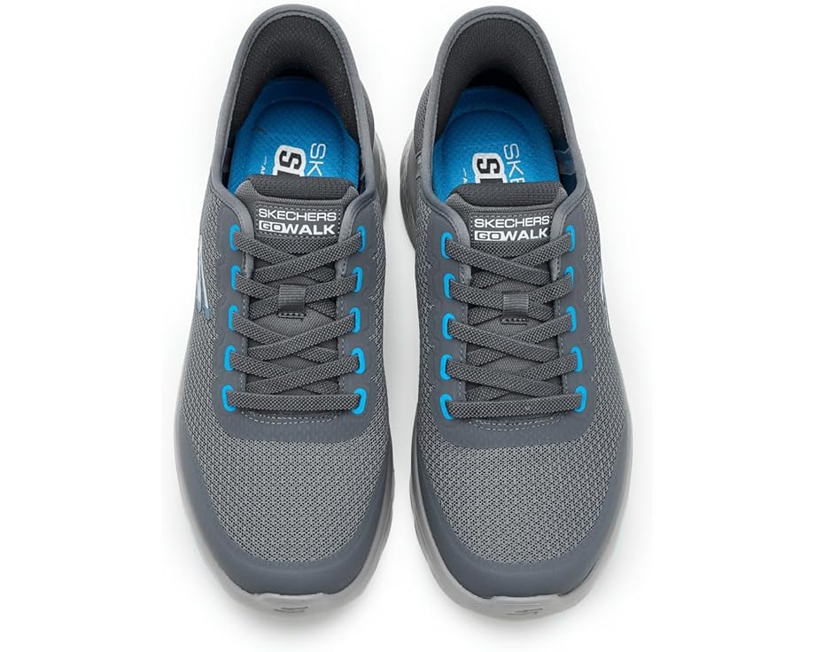 Мужские кроссовки SKECHERS Performance Hands Free Slip-Ins Go Walk Flex - Netro, Charcoal — фото 2