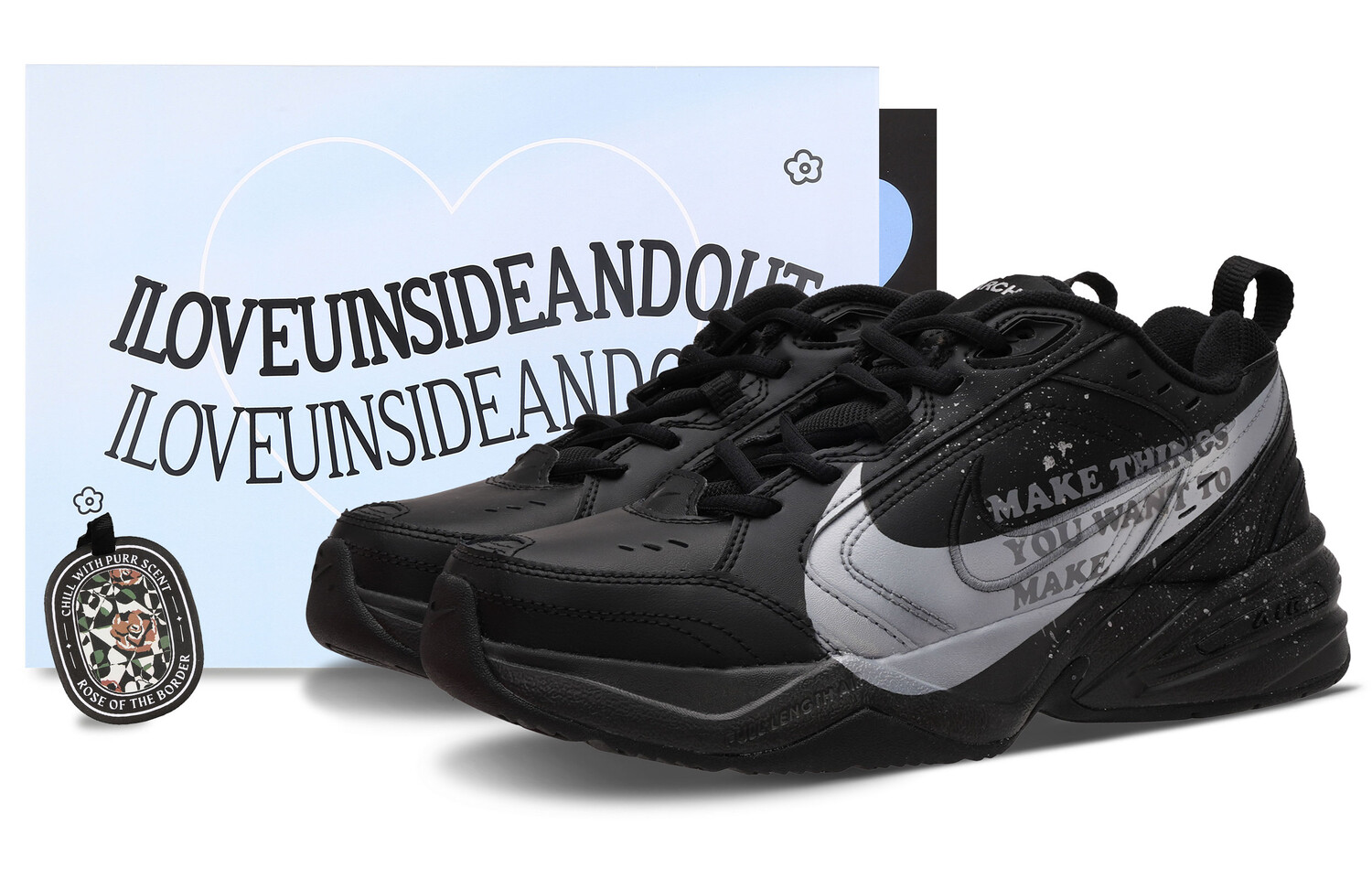 

Кроссовки Air Monarch 4 Chunky унисекс с низким верхом, черный/серебряный Nike