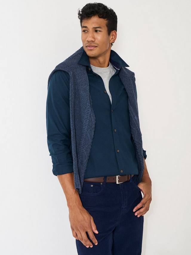 

Рубашка из вельветового хлопка Regular Fit в клетку Dogtooth Crew Clothing, Cobalt Blue