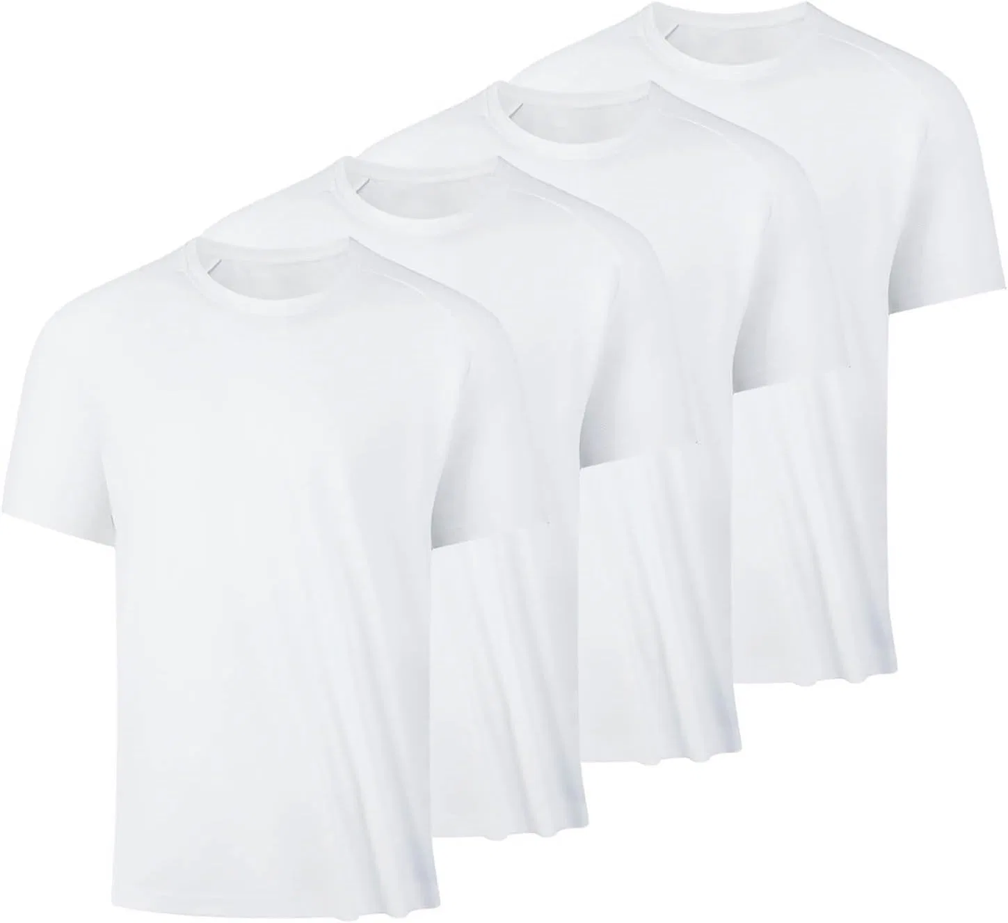 Мужские футболки Athletic Shirts, набор 4 шт, белый