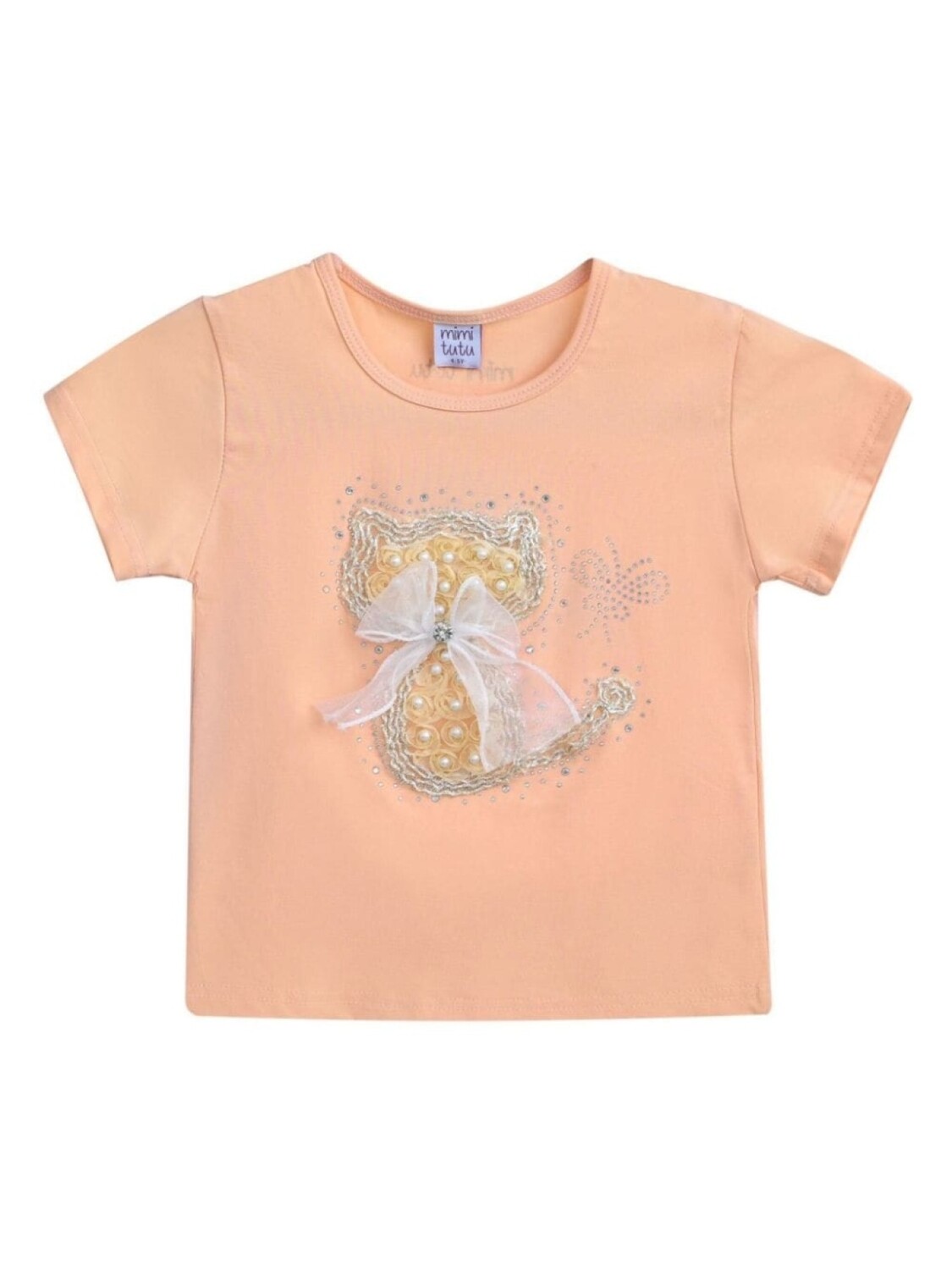 

Mimi Tutu футболка с аппликацией, нейтральный цвет