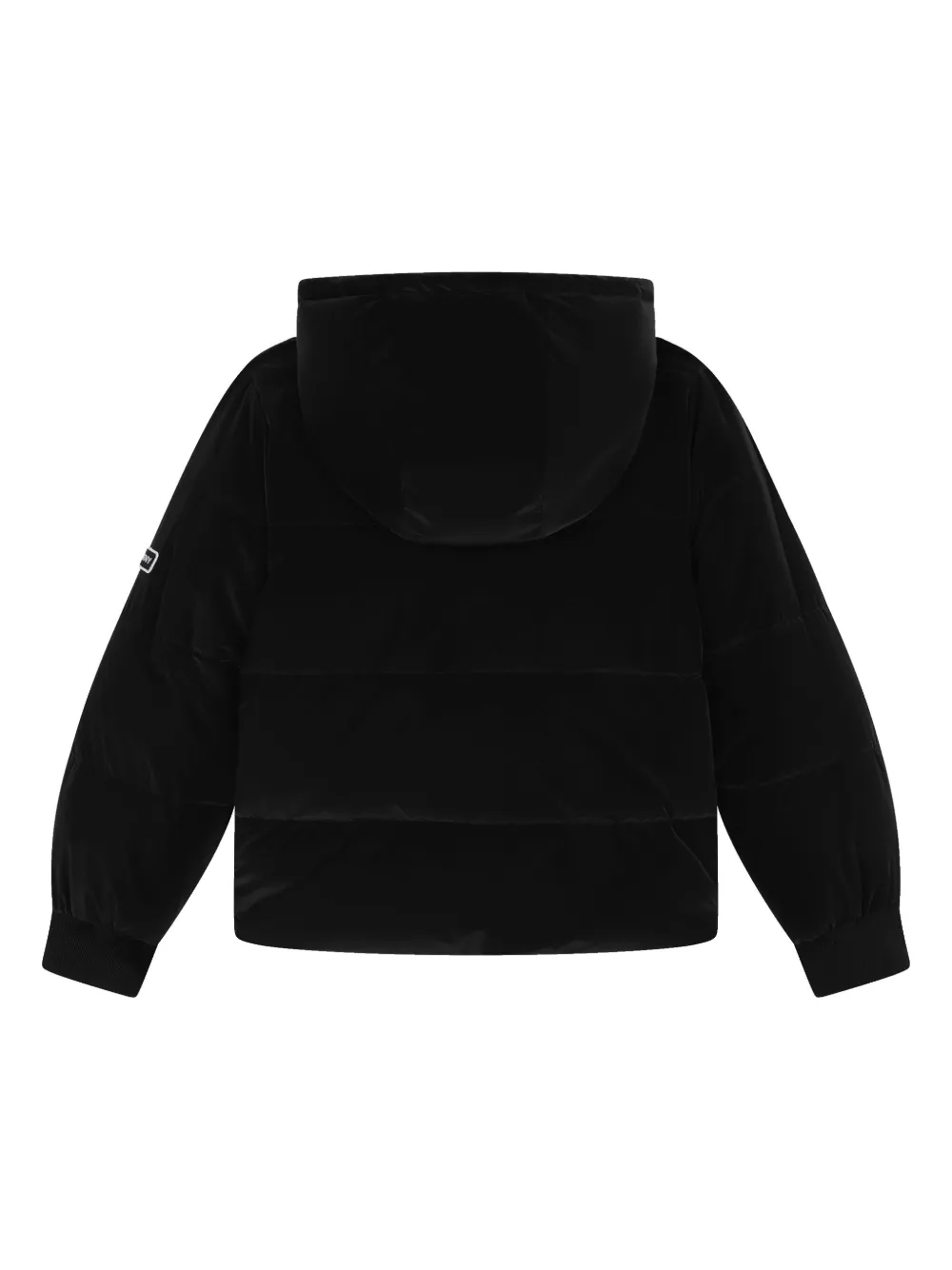 Двусторонний пуховик с логотипом Dkny Kids, черный — фото 4